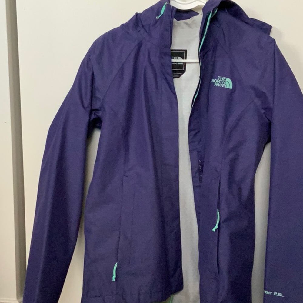 The North Face Deep Purple Jacket with Teal Accents